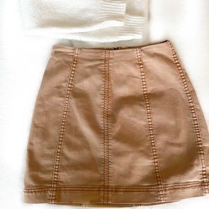 Free people Rust orange skirt